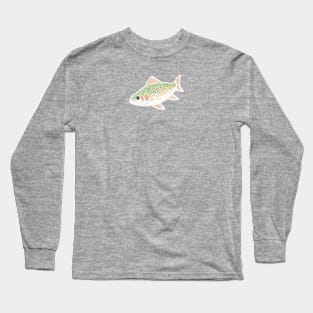 Simple Singular Trout Fish Long Sleeve T-Shirt